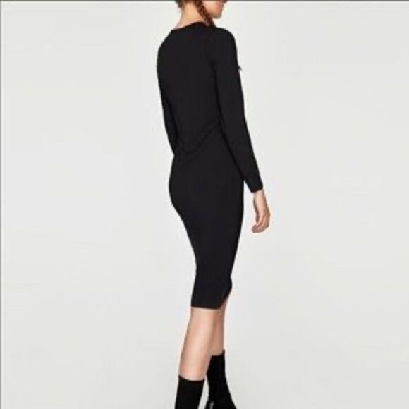ZARA Bodycon Midi Dress - Picture 4 of 9